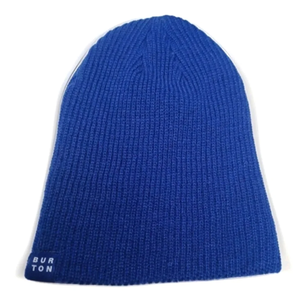 Navy Blue Burton All Day Beanie Perfect for Skiing, Snowboarding, or Winter Fun! - Picture 2 of 4